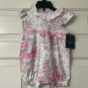 NWT Baby Girl Laura Ashley 6-9 Month Romper
